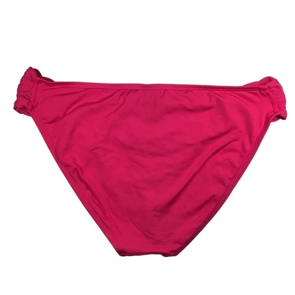 Bisou BUSOU - Barbie Hot Pink Hipster Bikini Bottom Ruchinv Detail - Size Large - Picture 2 of 5